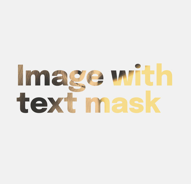 Image with text mask